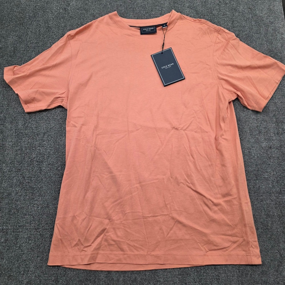 Cole Haan Topspin Tee Mens Medium Terra Cotta Orange Short Sleeve T-Shirt